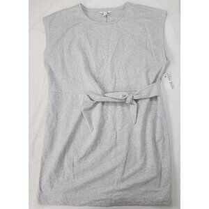 Nine West Women's Sleeveless Heather Gray NEW Size XXL Side Tie T Shirt Dress 2X